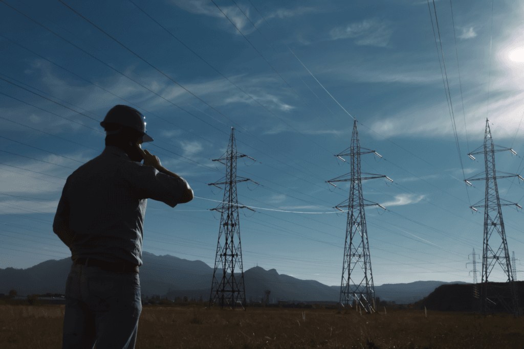 utility transmission poles