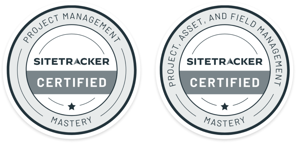 Sitetracker certificate badges