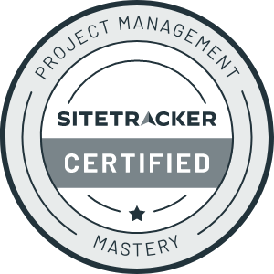 Sitetracker project management certification badge