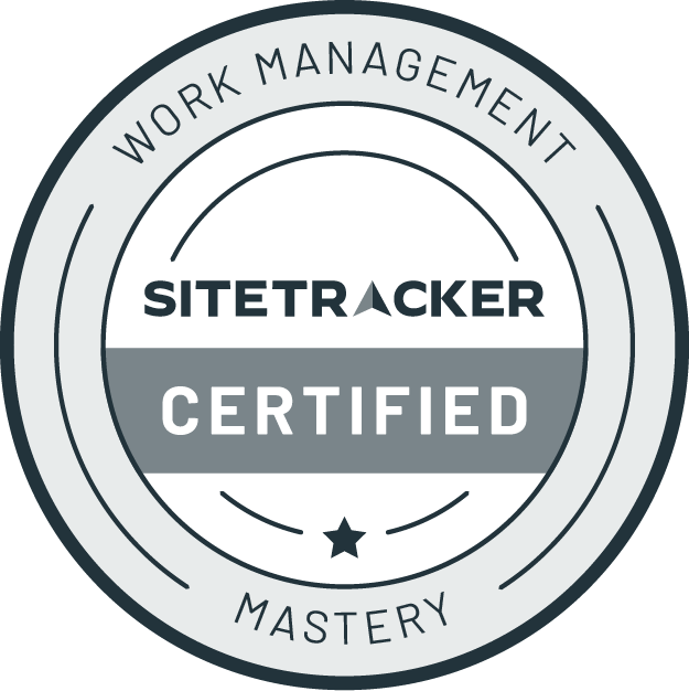 Sitetracker certification badge - work management mastery 