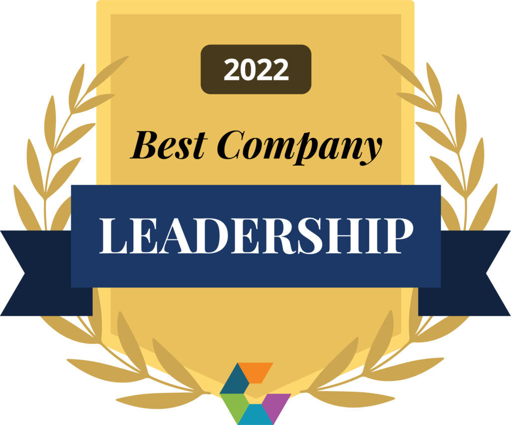 Award badge for Best Company Leadership