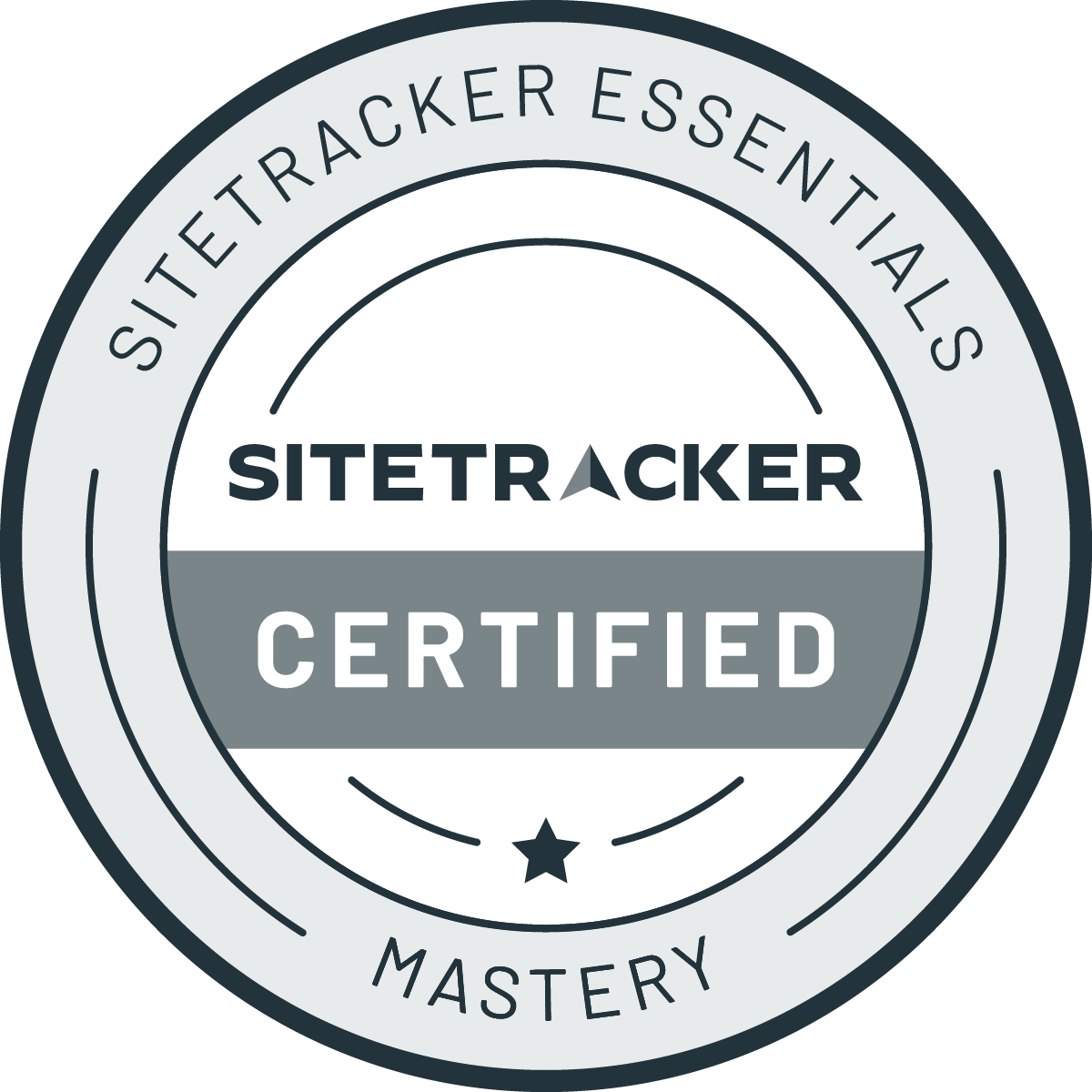 Sitetracker essentials certification badge