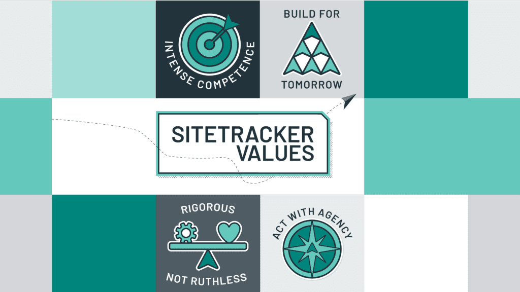 Sitetracker values blog post image graphic