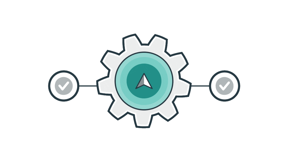 Sitetracker animation representing standardized processes