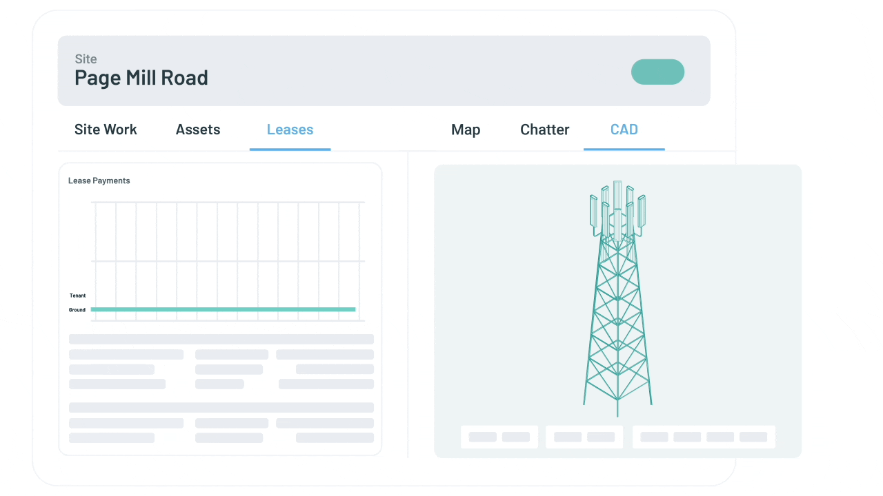 Asset management software mockup