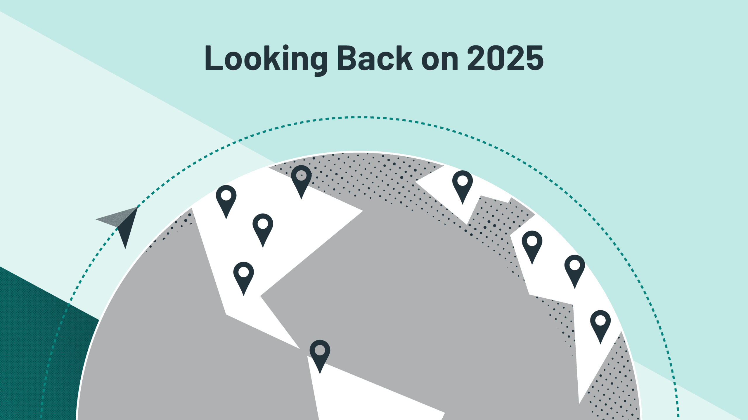 Looking Back on 2025 globe graphic